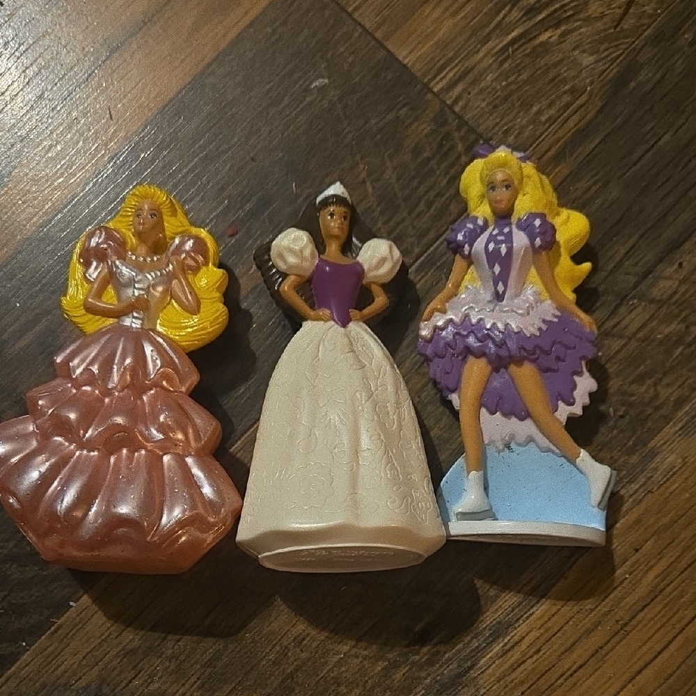 Set of Three McDonald's Barbie Toys